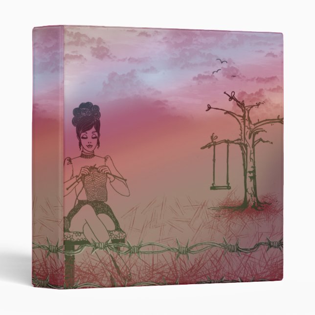 Outside Knitting Binder1 3 Ring Binder (Front/Spine)