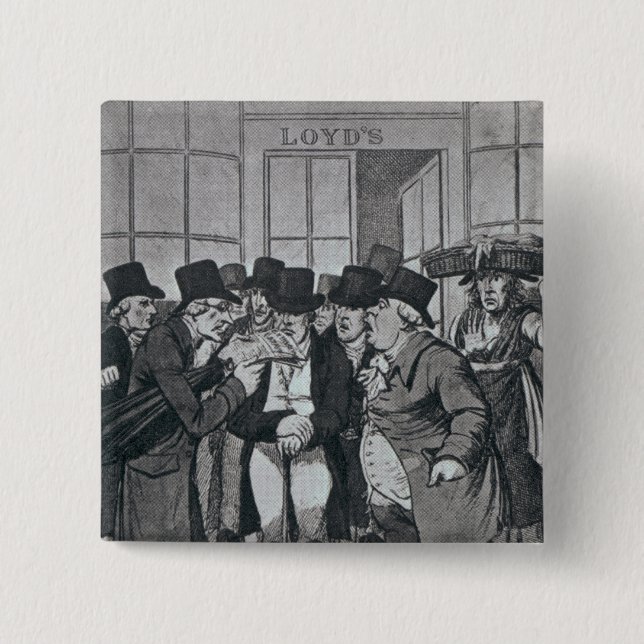 Outside Lloyds of London Button (Front)