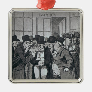 Outside Lloyds of London Metal Ornament