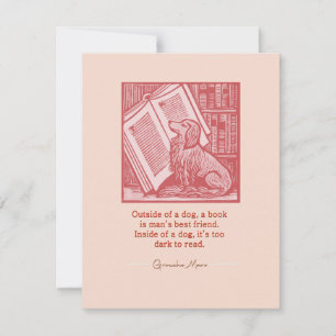 Outside of a Dog Note Card