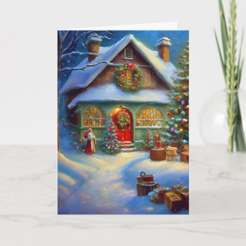 Outside of Santas Workshop Card