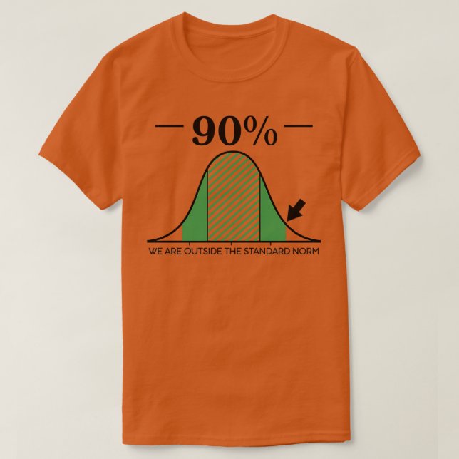 Outside Standard Deviation T-Shirt (Design Front)