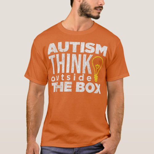 Outside The Box Autistic Kids Autism Awareness Boy T_Shirt