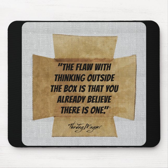 "Outside the Box" Mouse Pad (Front)