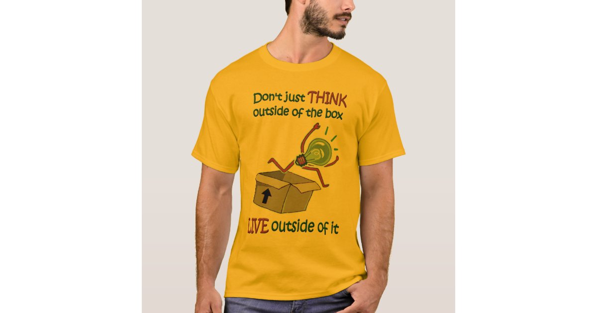 Outside the Box TShirt light Zazzle