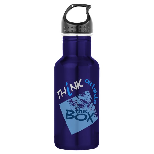 OUTSIDE THE BOX  WATER BOTTLE (Front)