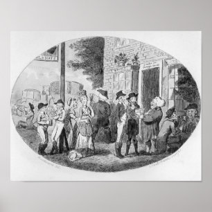 Outside the Old Hats Tavern Poster