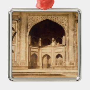 Outside the Taj Mahal, probably illustrated in 'Ph Metal Ornament