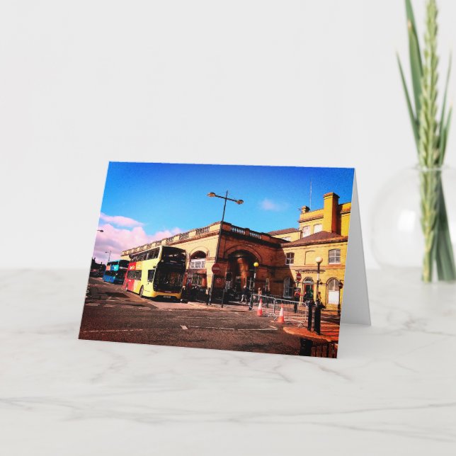 Outside York station Card (Front)