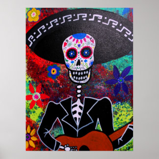 Outsider Day of the Dead Mariachi Poster