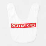 Outsider Stamp Baby Bib