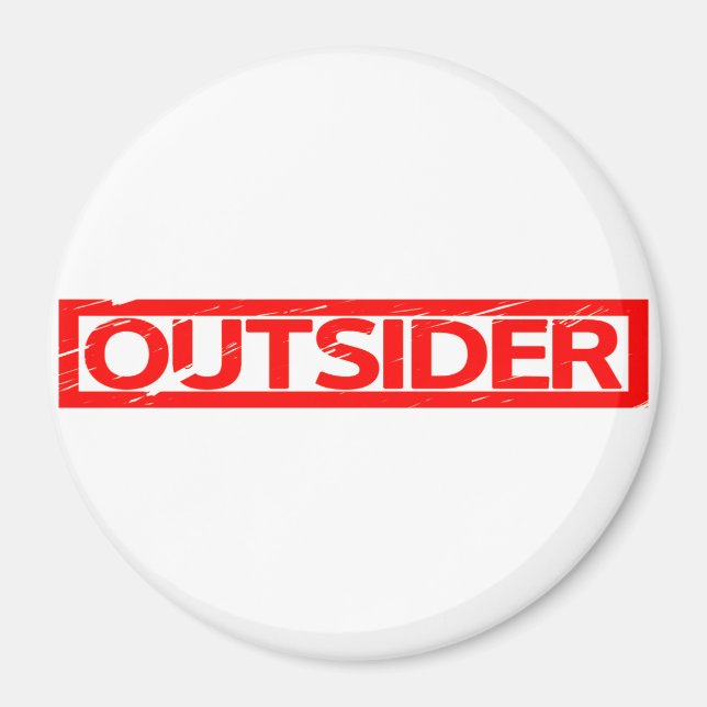 Outsider Stamp Magnet (Front)