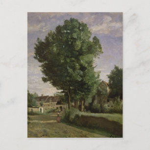 Outskirts of a village near Beauvais, c.1850 Postcard