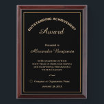 Outstanding Achievement Business Recognition Gold Award Plaque<br><div class="desc">Outstanding Achievement Business Recognition Gold Award Plaque to recognize and award your employees at your company or organization. Replace with your information.  Great to give for Award ceremonies or just to thank your employees or volunteers for their service. Or give to someone just because.  Personalize it with your information.</div>