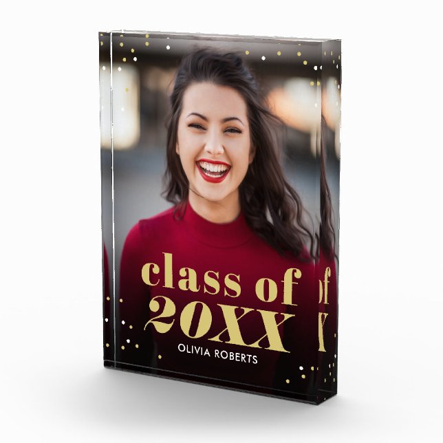 Outstanding Class Editable Color Graduation Acrylic Award (Right)