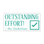 [ Thumbnail: "Outstanding Effort!" Commendation Rubber Stamp ]