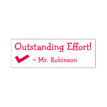 [ Thumbnail: "Outstanding Effort!" Teacher Rubber Stamp ]