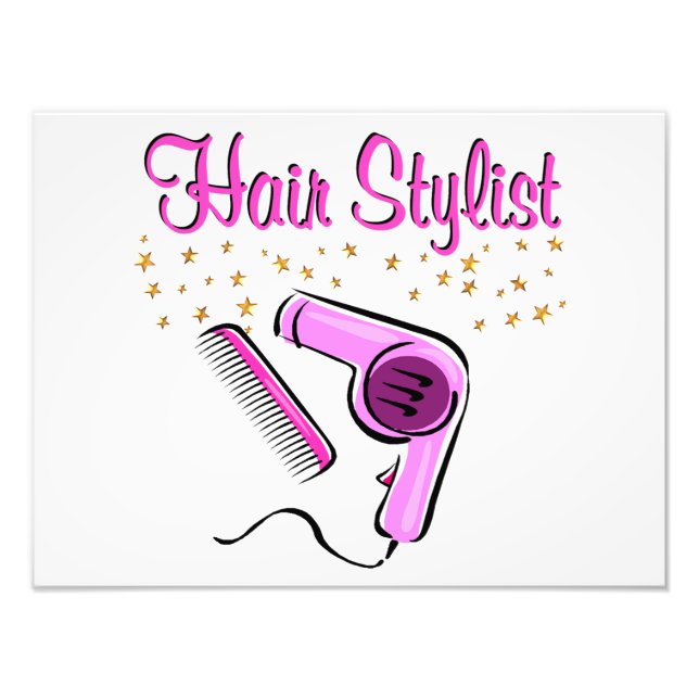 OUTSTANDING HAIR STYLIST AND BEAUTICIAN PHOTO PRINT (Front)