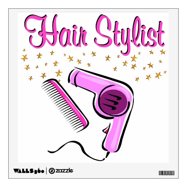 OUTSTANDING HAIR STYLIST AND BEAUTICIAN WALL DECAL (Front)