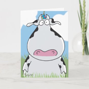 Outstanding In The Field Birthday Card by SandraBoynton at Zazzle