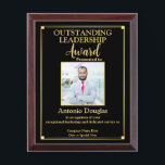 Outstanding Leadership for Boss | Gold & Black Award Plaque<br><div class="desc">The "Outstanding Leadership Award" is a prestigious recognition designed to honor exceptional individuals who demonstrate outstanding leadership qualities. It is a plaque with an elegant gold and black design symbolizing excellence and sophistication. This beautifully crafted plaque serves as a lasting testament to the recipient's dedication and significant contributions, making it...</div>