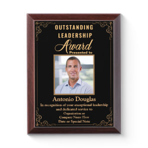 Outstanding Leadership for Boss or Leader Award Plaque