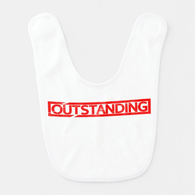 Outstanding Stamp Baby Bib (Front)