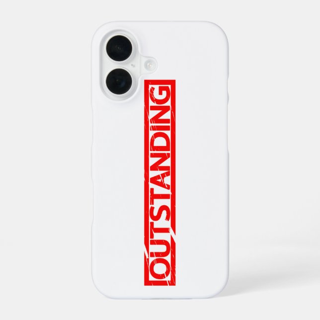 Outstanding Stamp Iphone Case (Back)