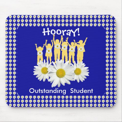 Outstanding Student _ Daisy Blooms Mousepad