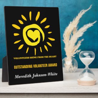 Outstanding Volunteer Award Photo Plaques