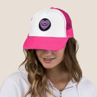 Outta My League Neon Heart Trucker Hat 💖⚾