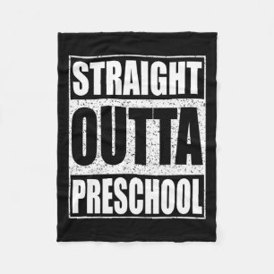 Outta Preschool Boy Girl Graduation Shirt  Fleece Blanket