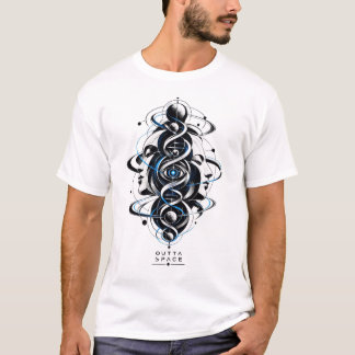 OUTTA SPACE — Cosmic Mask Fusion — MATERIA T-Shirt