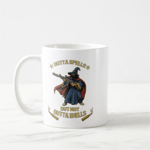 Outta Spells But Not Outta Shells Fantasy Meme Vin Coffee Mug