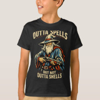 Outta Spells But Not Outta Shells Wizard Fantasy M