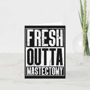 Outta Surgery - Breast Cancer Awareness Mastectomy Card