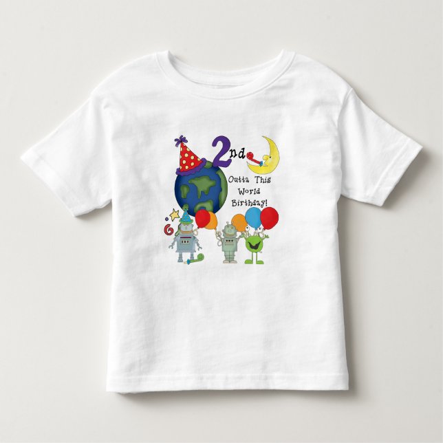 Outta This World 2nd Birthday Tshirts (Front)