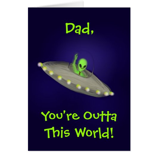 Outta This World Dad, Grandpa, Brother card (Front)