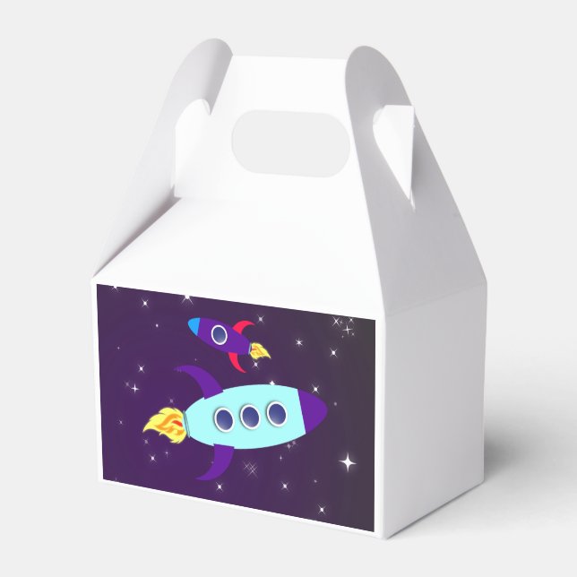 Outta This World! Girl Favor Boxes (Front Side)