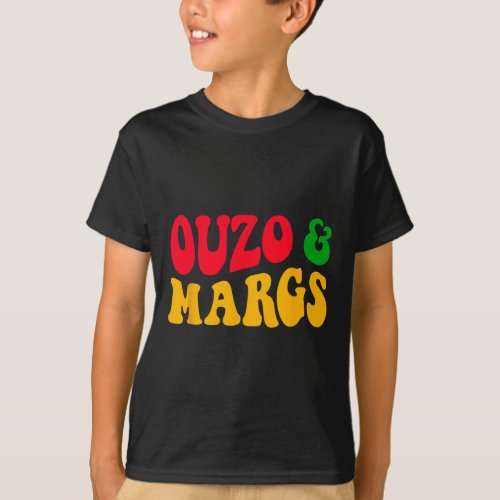 Ouzo And Margs Funny Cinco De Mayo Greek Orthodox  T_Shirt