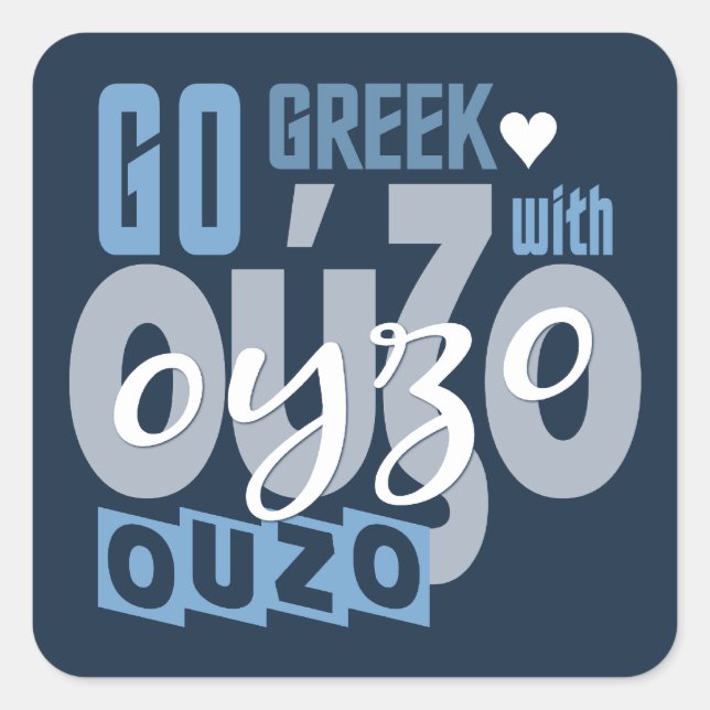 Ouzo stickers (Front)
