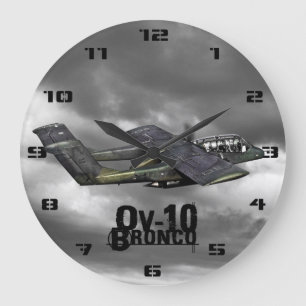 OV-10 Bronco Large Clock