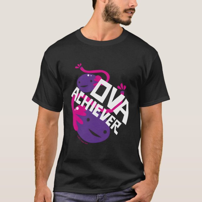 Ova Achiever Ovary Obgyn Ovarian Cancer T-Shirt (Front)
