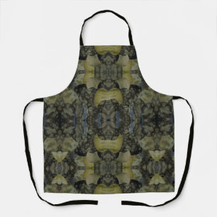 Oval Banded Agate Gemstone Four Part Pattern Apron