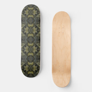 Oval Banded Agate Gemstone Repeating Pattern Skateboard