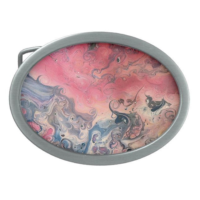 Oval belt buckle (Front)