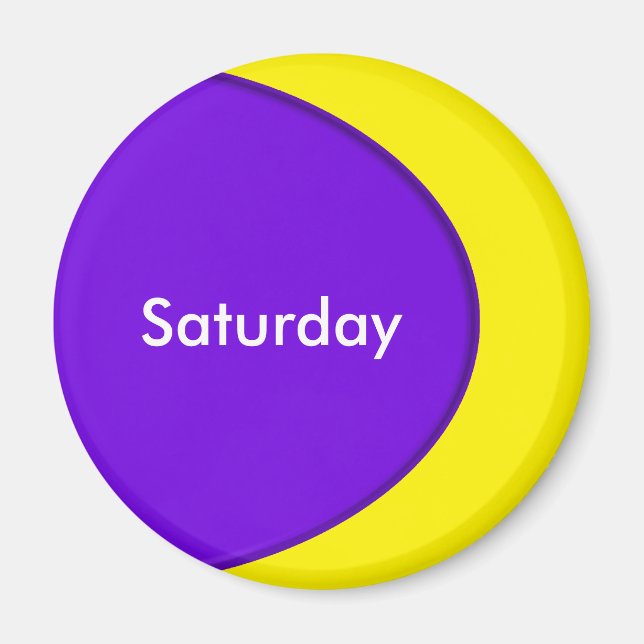 OVAL BUTTON - violet + your text & ideas Magnet (Front)