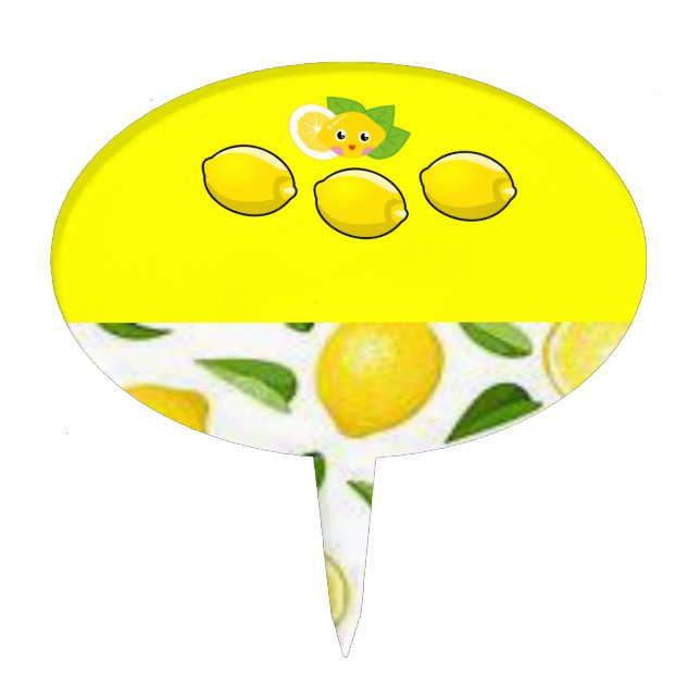 Oval CakePick Floral (Front)