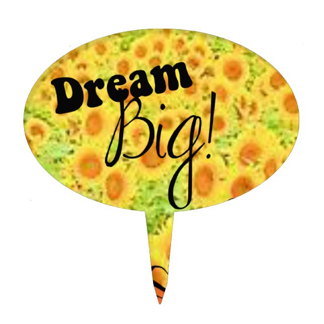 Oval CakePick Floral (Front)