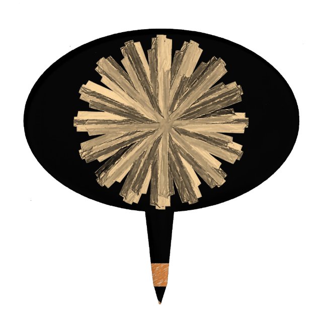 Oval CakePick Floral (Front)